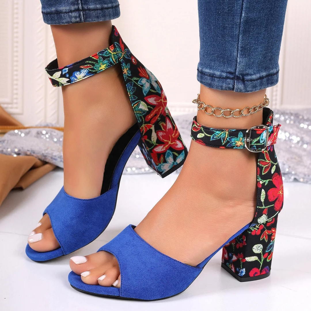Floral High Heels