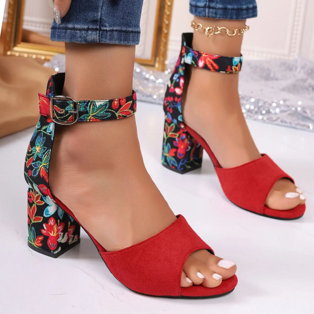 Floral High Heels