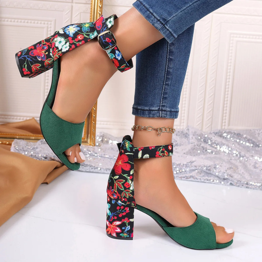 Floral High Heels