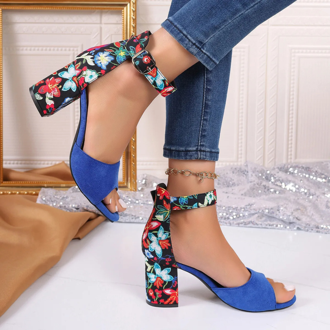 Floral High Heels
