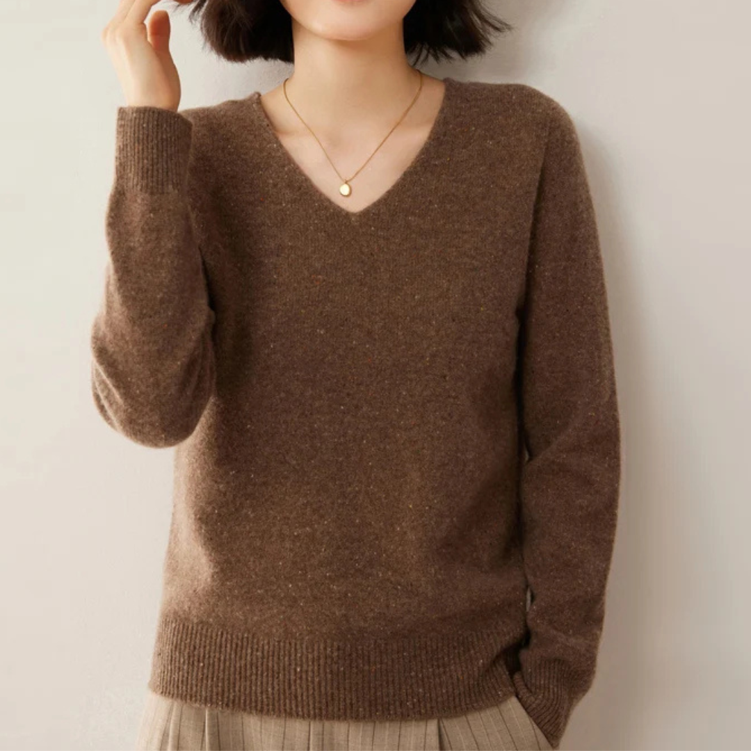 Elegant Knitted Wool Sweater