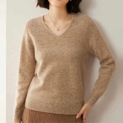 Elegant Knitted Wool Sweater