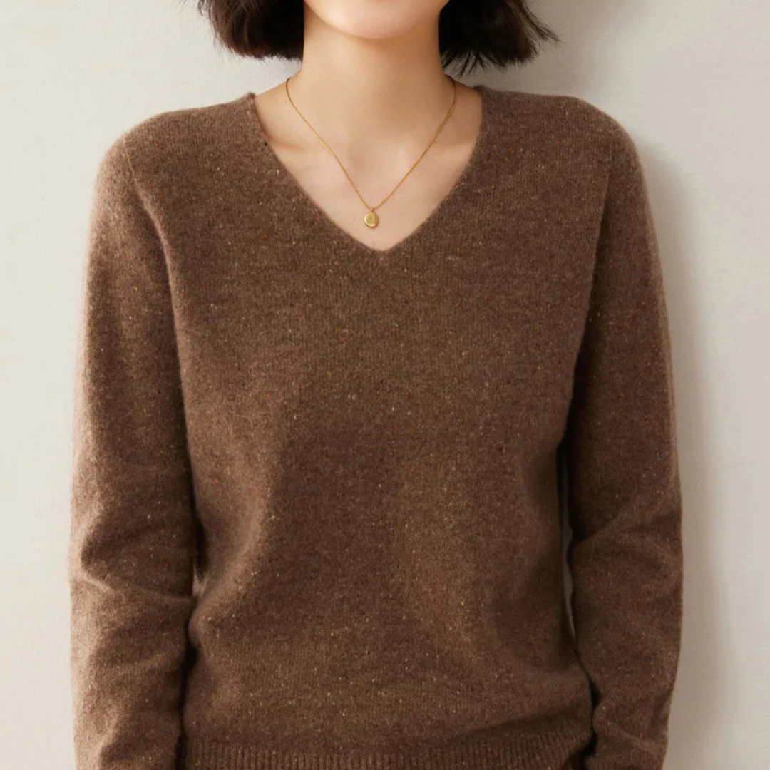 Elegant Knitted Wool Sweater