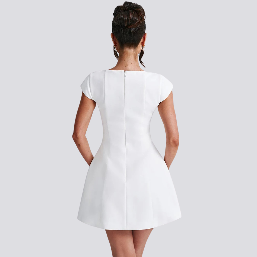 Scarlet Elegance Dress