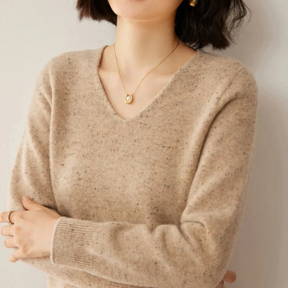 Elegant Knitted Wool Sweater