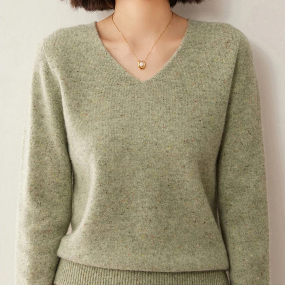 Elegant Knitted Wool Sweater