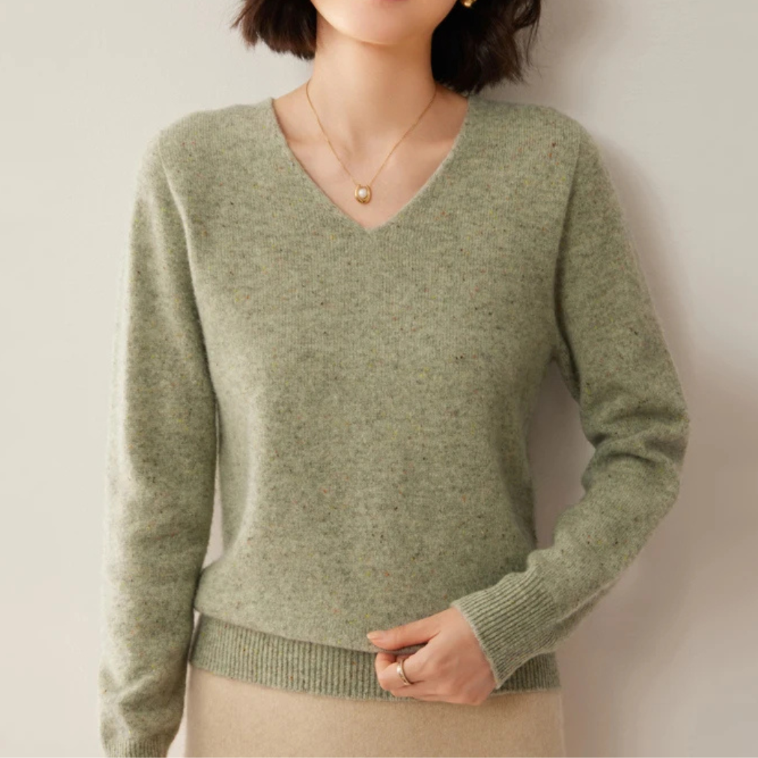 Elegant Knitted Wool Sweater