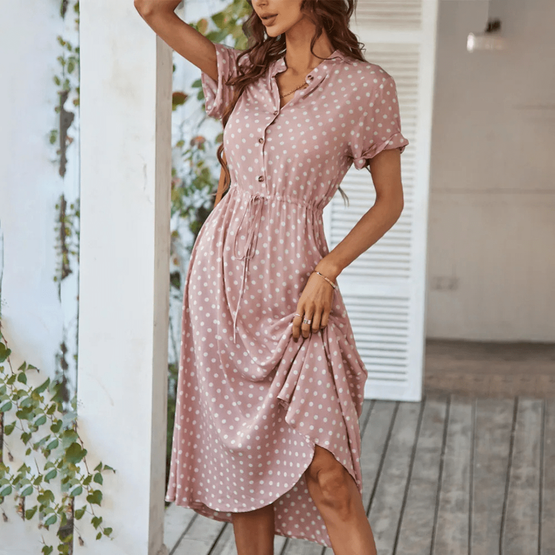 Carolme Amalfi Dress Pink / S
