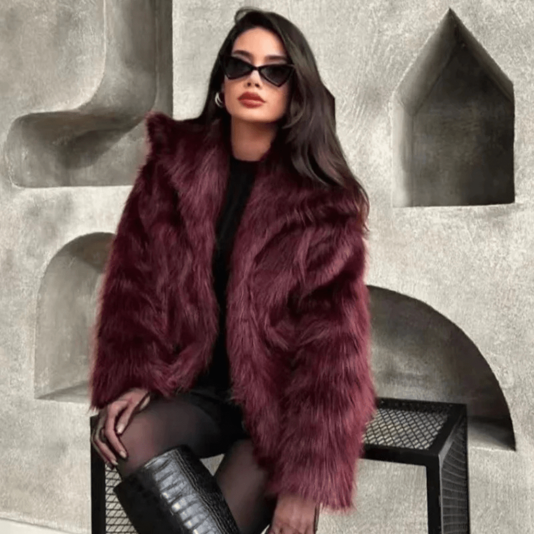 Carolme Burgundy Bliss Coat