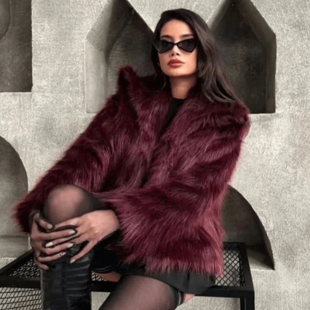Carolme Burgundy Bliss Coat