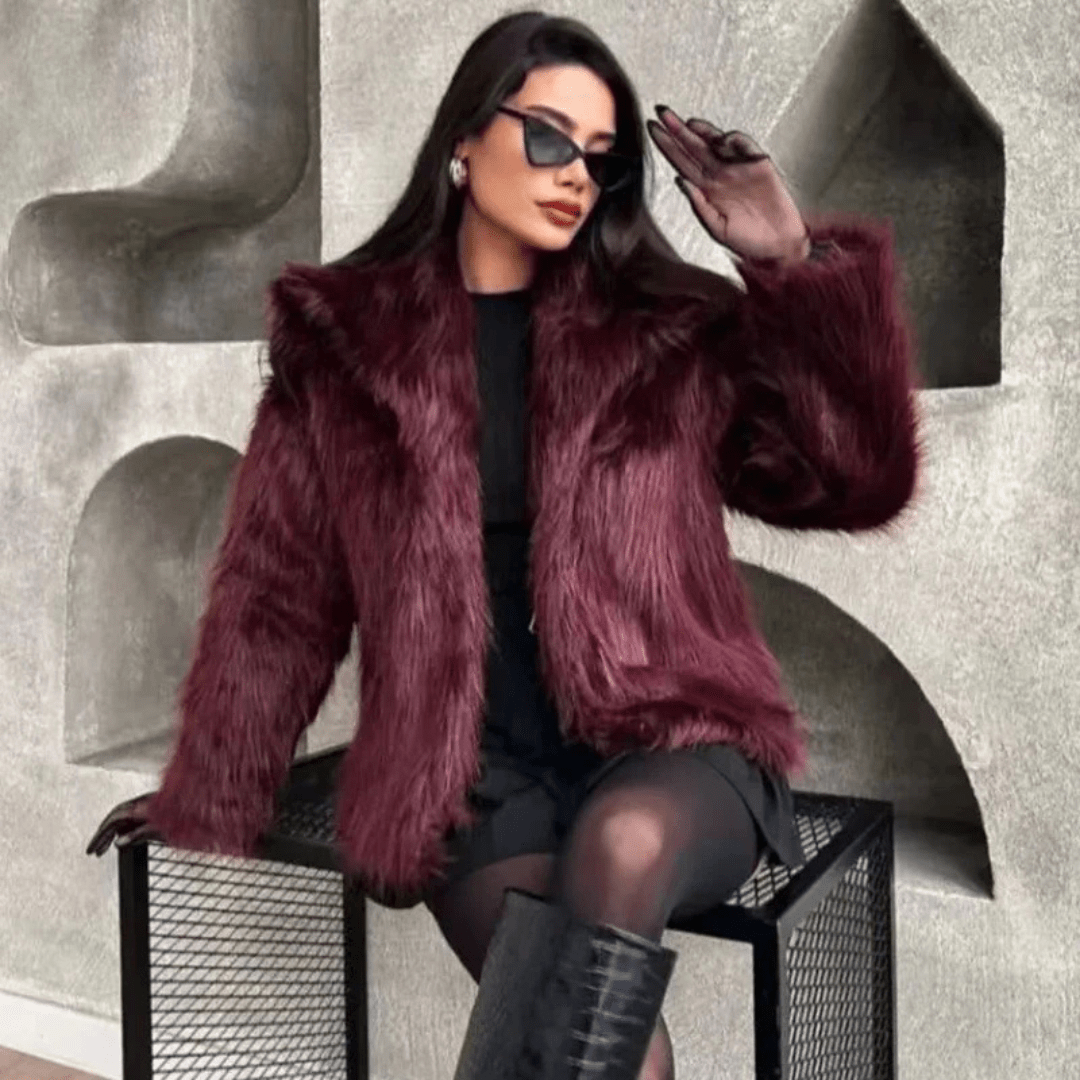 Carolme Burgundy Bliss Coat Burgundy / XS