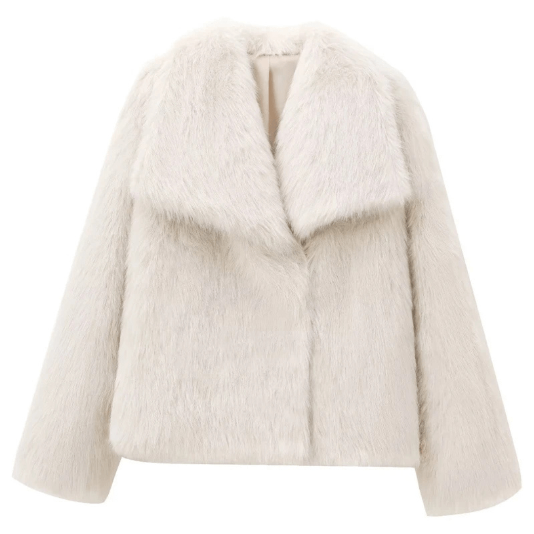 Carolme Burgundy Bliss Coat White / XS