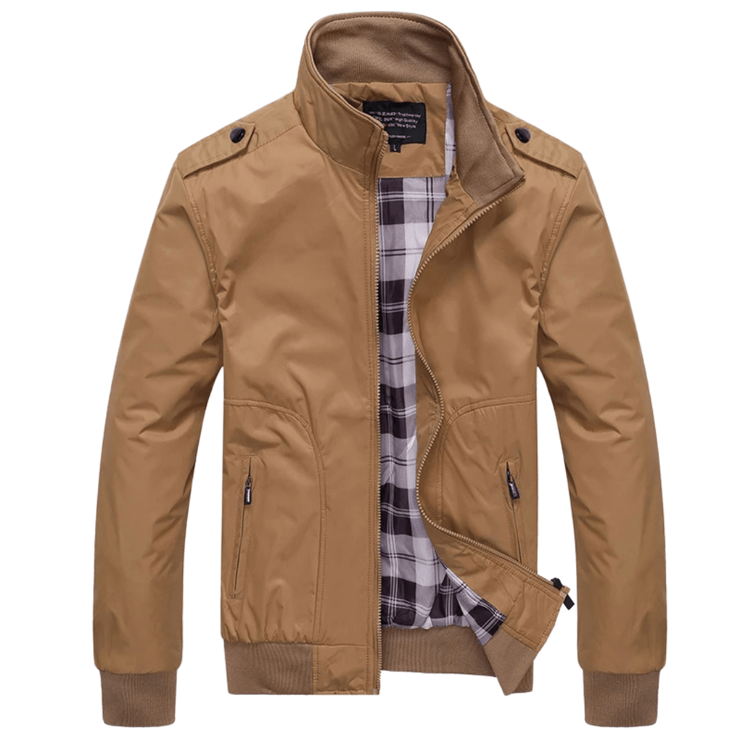 Carolme Casual Bomber Jacket Khaki / S