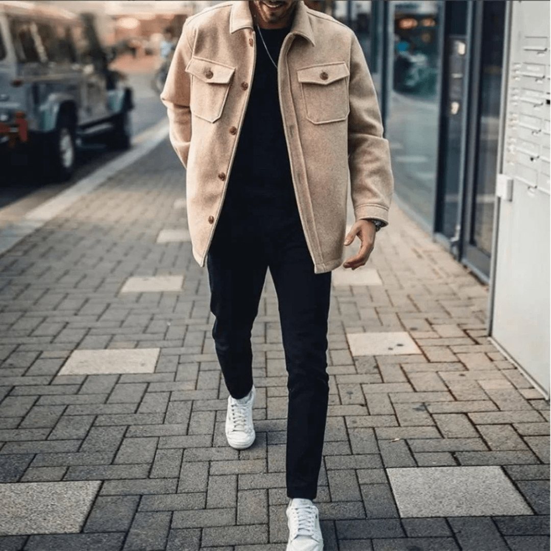 Carolme Casual Wool Cardigan Khaki / S