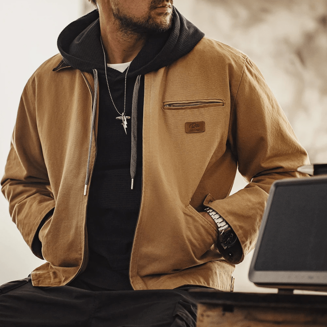Carolme Detroit Classic Canvas Jacket