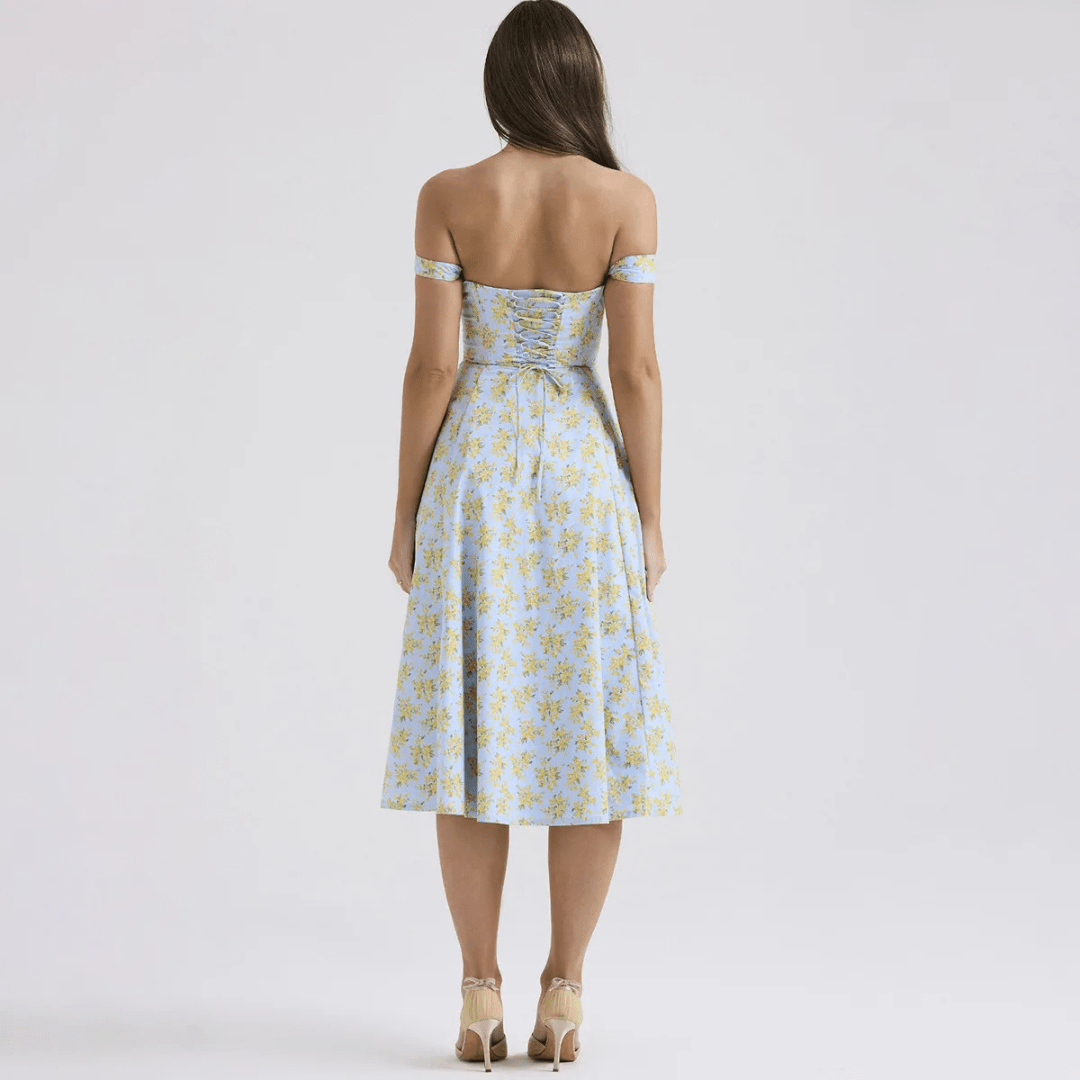 Carolme Floral Whimsy Midi Dress