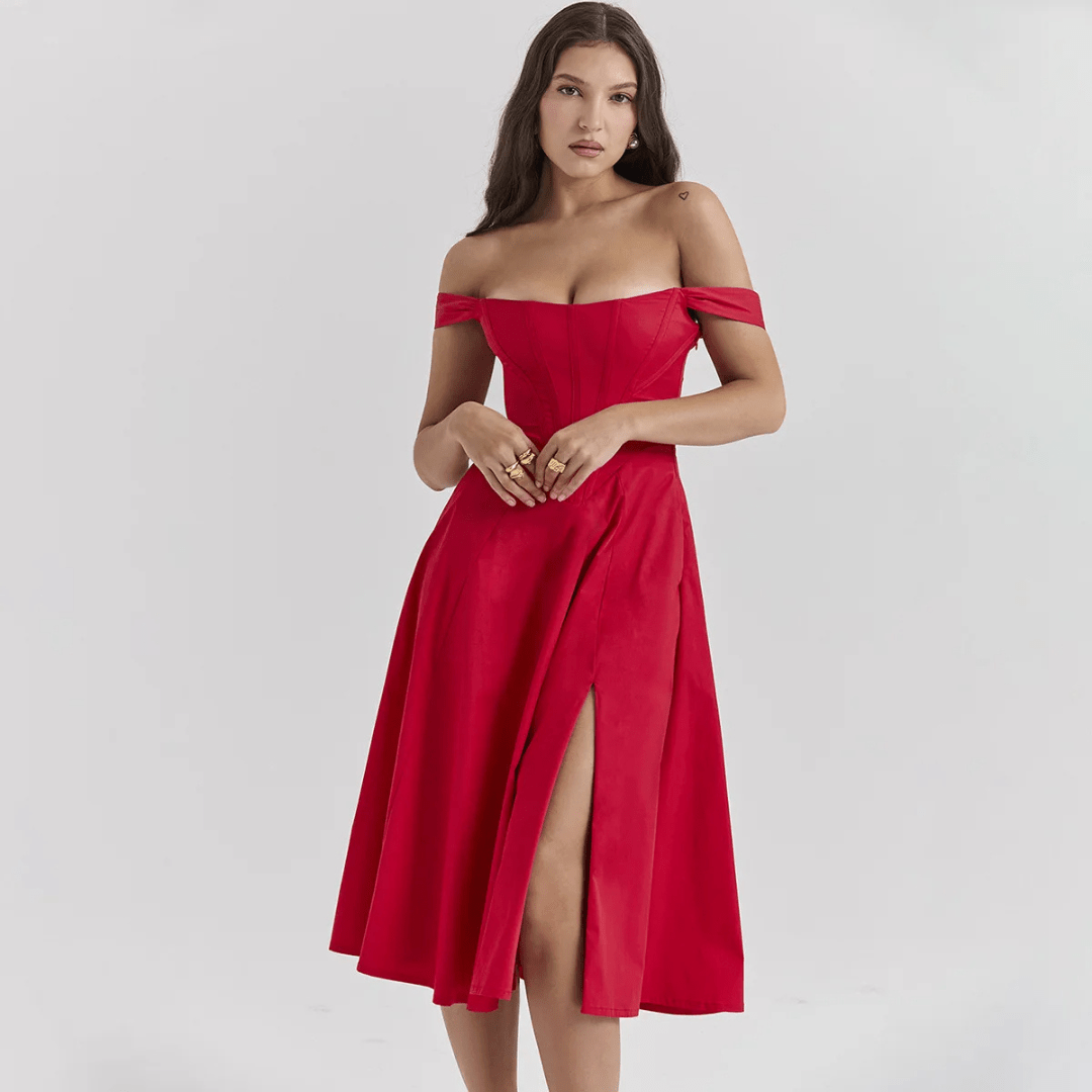 Carolme Floral Whimsy Midi Dress