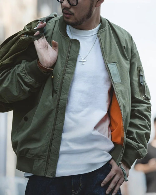 Carolme Grayson Bomber Jacket Army Green / S Man Jackets