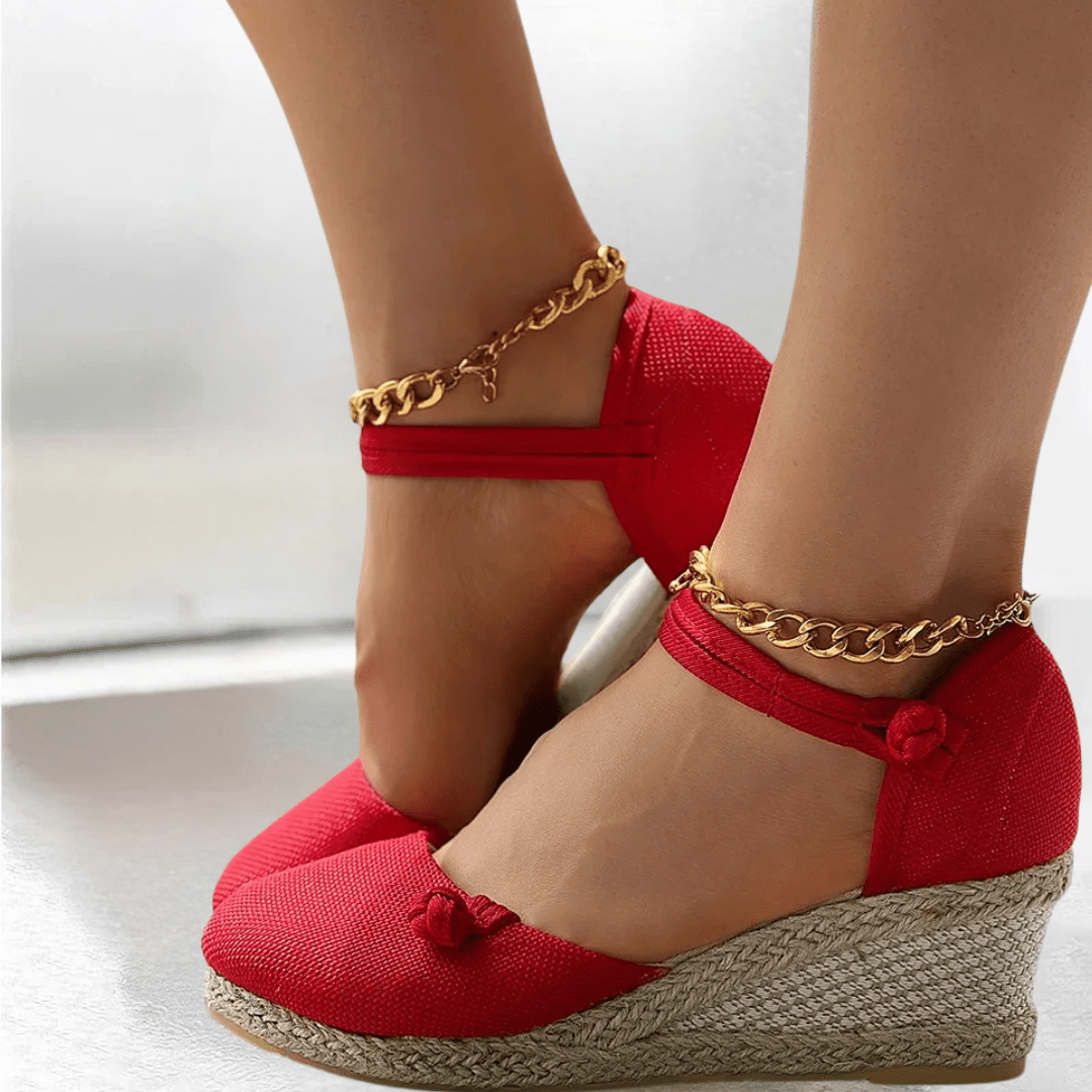 Carolme Linen Luxe Sandals