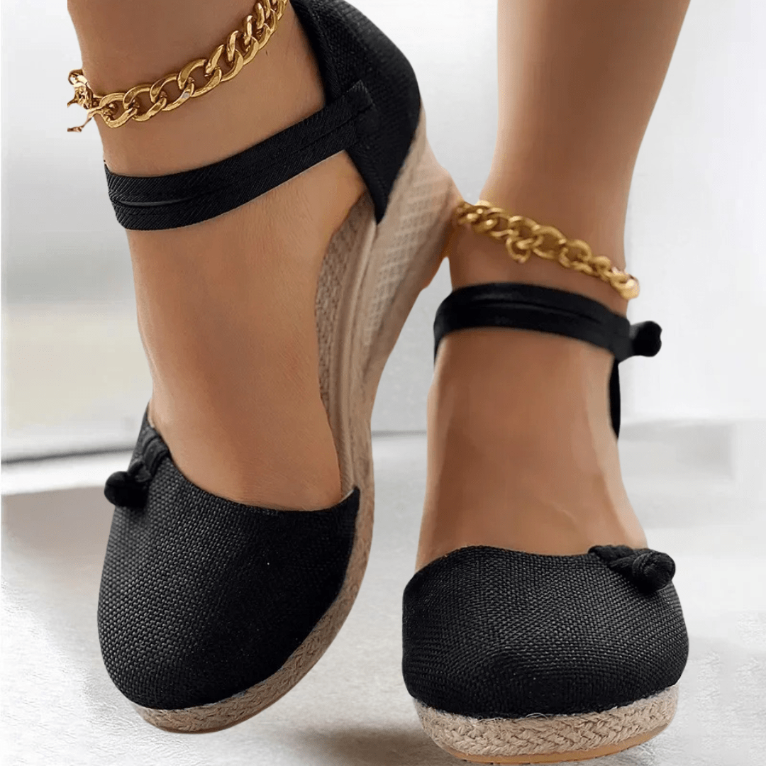 Carolme Linen Luxe Sandals