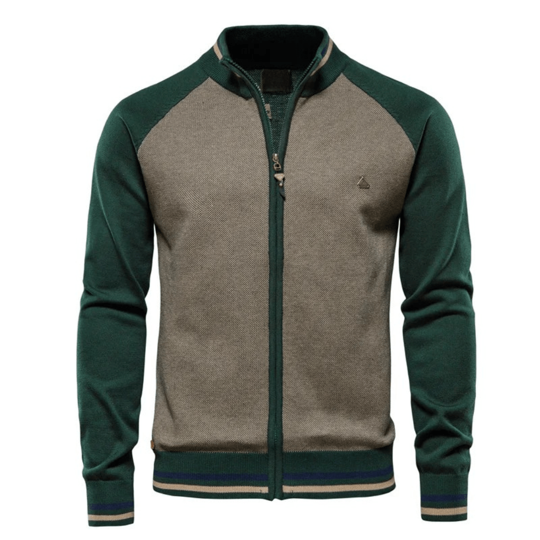 Carolme Men's Knitted Jacket Green / S