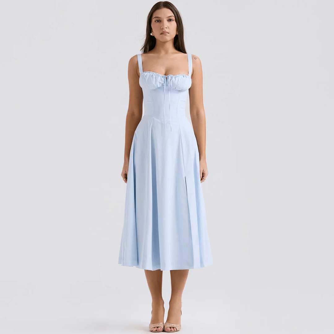 Carolme Summer Bliss Dress Light Blue / XS