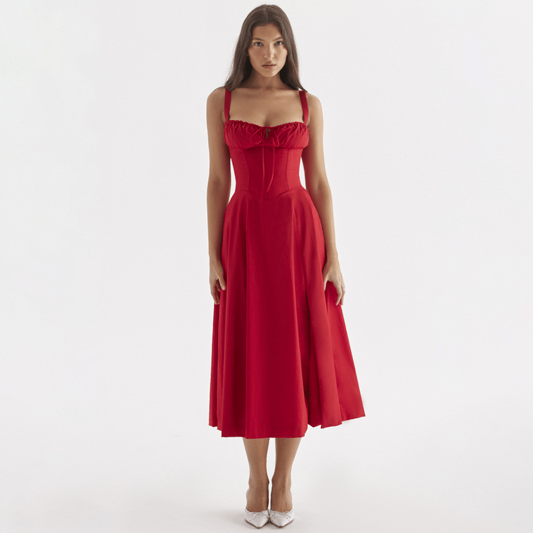 Carolme Summer Bliss Dress Red / XS