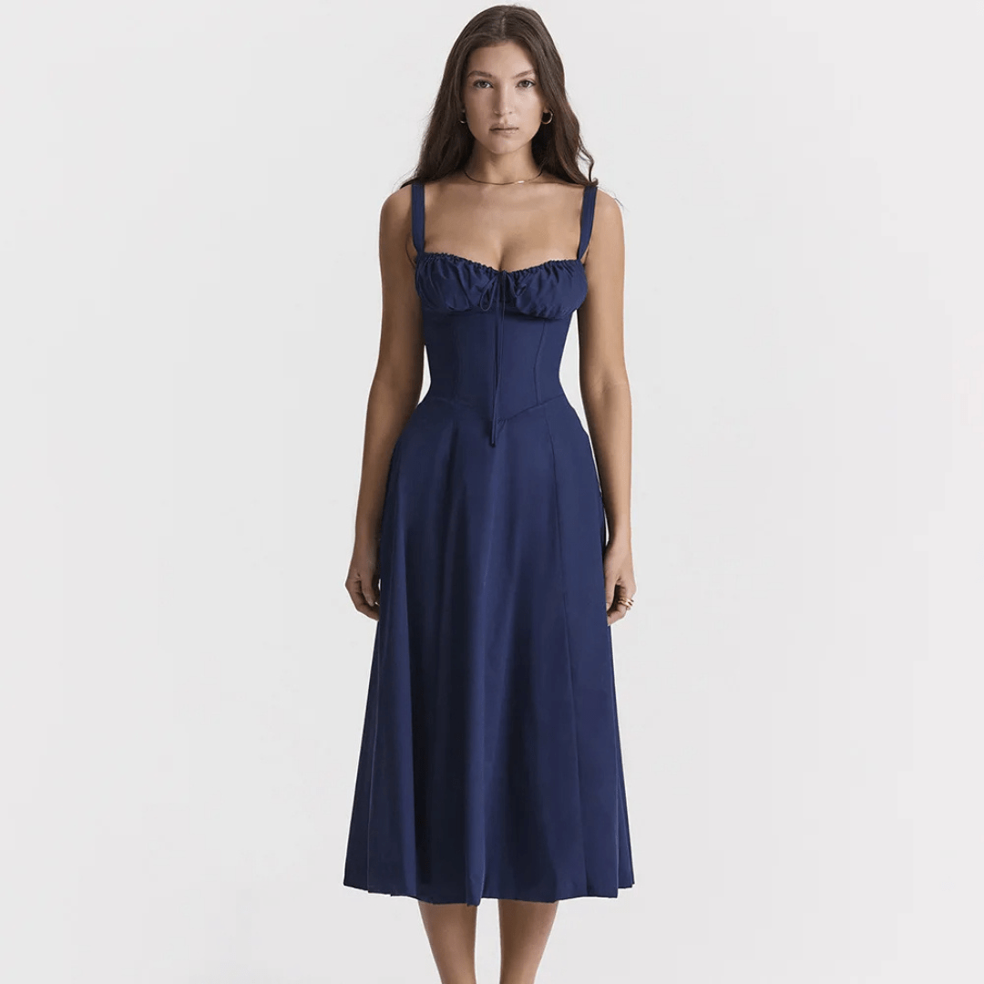 Carolme Summer Bliss Dress Royal Blue / XS