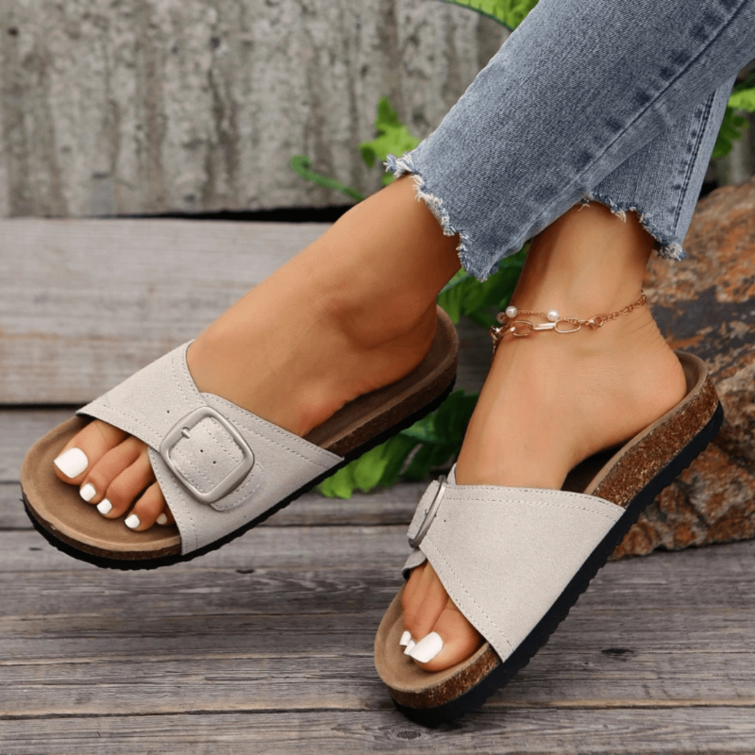 Carolme Summer Comfort Sandals Gray / 35